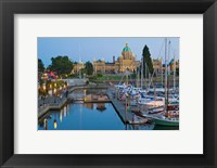 Framed Inner Harbor at Victoria, British Columbia