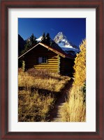 Framed British Columbia, Mount Assiniboine, Log cabin