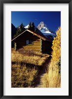 Framed British Columbia, Mount Assiniboine, Log cabin