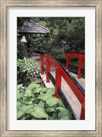 Framed Japanese Garden at Butchart Gardens, Vancouver Island, British Columbia, Canada