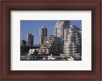 Framed Vancouver Skyline From Granville Island, British Columbia, Canada