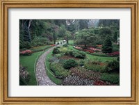 Framed Butchart Gardens, Vancouver Island, British Columbia, Canada