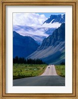 Framed Road into the Mountains of Banff National Park, Alberta, Canada