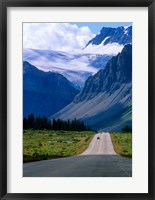 Framed Road into the Mountains of Banff National Park, Alberta, Canada