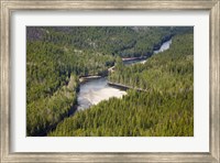 Framed Clearwater River and Valley, Wells Gray, British Columbia