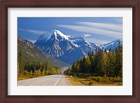 Framed Highway through Mount Robson Provincial Park, British Columbia, Canada