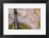 Framed Spahats Falls, Wells Gray Provincial Park, British Columbia, Canada