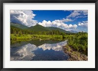 Framed Beaver pond along the Flathead River near Fernie, British Columbia, Canada