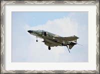 Framed F-4 Phantom in Flight over Houston, Texas