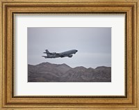 Framed KC-135 Stratotanker Takes off from Nellis Air Force Base, Nevada