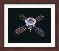 Framed Mariner 5 spacecraft Against a Black Background