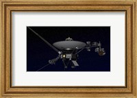 Framed Artist's Concept of One of the Twin Voyager Spacecraft