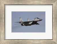 Framed MIG-29 of the Slovak Air Force in Digital Camouflage