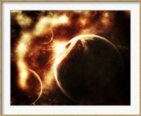 Framed Apocalyptic View of a Solar System