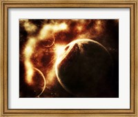 Framed Apocalyptic View of a Solar System