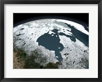 Framed Hudson Bay Sea Ice on November 14, 2005