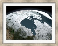 Framed Hudson Bay Sea Ice on November 14, 2005