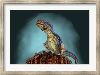 Framed Majungasaurus, a Theropod Dinosaur from the Cretaceous Period