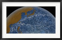 Framed This Visualization Shows Ocean Surface Currents of the Kuroshio Current