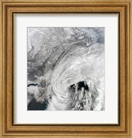 Framed Satellite View of a Large Nor'easter