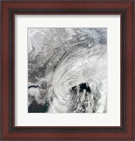 Framed Satellite View of a Large Nor'easter
