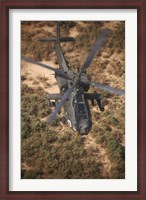 Framed AH-64D Apache Flying over Northern Iraq