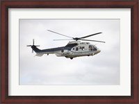 Framed German Air Force Eurocopter Cougar helicopter used for VIP transport