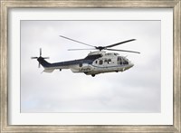 Framed German Air Force Eurocopter Cougar helicopter used for VIP transport