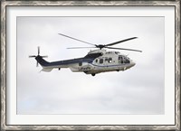 Framed German Air Force Eurocopter Cougar helicopter used for VIP transport