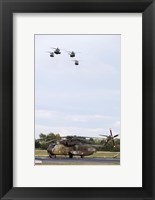 Framed German Army CH-53G helicopters, Germany