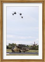 Framed German Army CH-53G helicopters, Germany