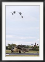 Framed German Army CH-53G helicopters, Germany