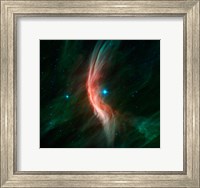 Framed Stellar Winds Flowing out From the Giant star Zeta Ophiuchi