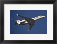 Framed Bombardier Global 5000 VIP Jet of the German Air Force