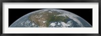 Framed Panoramic View of Planet Earth