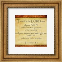 Framed Trust in the Lord