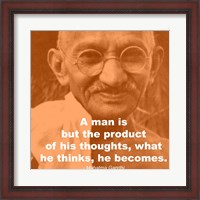 Framed Gandhi - Thoughts Quote