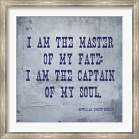 Framed I Am The Master Of My Fate: I Am The Captain Of My Soul, Invictus