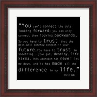 Framed Trust Quote