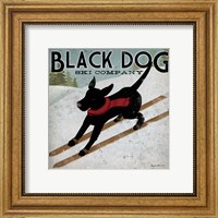 Framed Black Dog Ski Co.