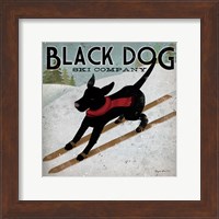 Framed Black Dog Ski Co.