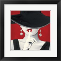 Framed Haute Chapeau Rouge I