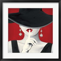 Framed Haute Chapeau Rouge I