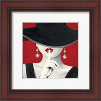 Framed Haute Chapeau Rouge I