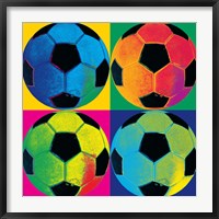 Framed Ball Four-Soccer