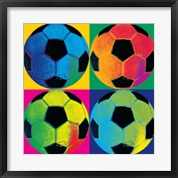 Framed Ball Four-Soccer