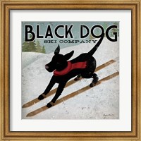 Framed Black Dog Ski Co.