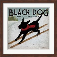 Framed Black Dog Ski Co.