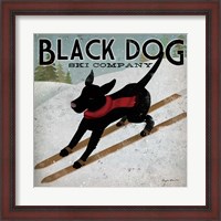 Framed Black Dog Ski Co.