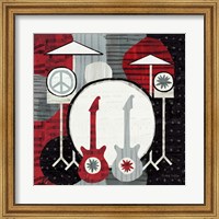 Framed Rock 'n Roll Drums